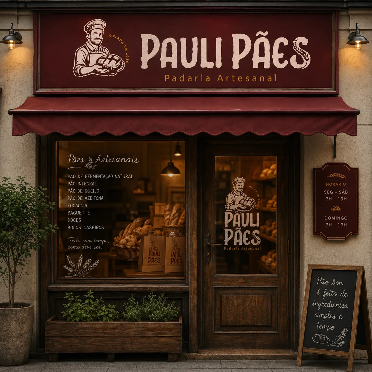 Aplicação da identidade Pauli Pães