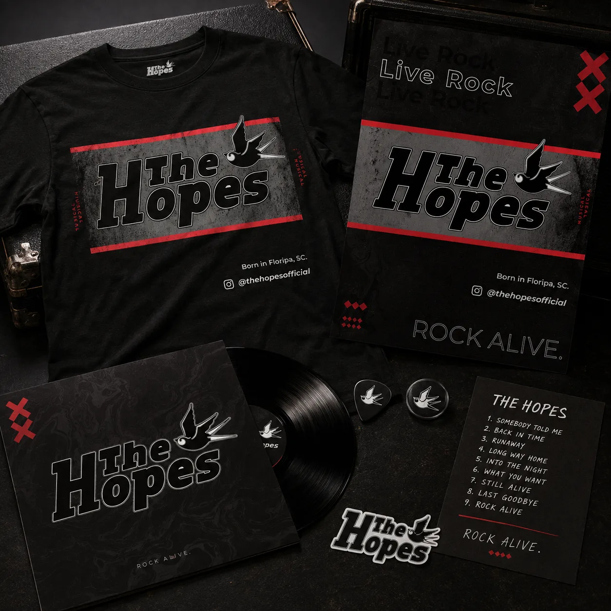 Aplicação da identidade The Hopes